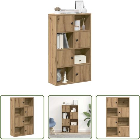 Armadio per libri -  Libreria Rovere Artigianale 60x24x101,5 cm in Legno Multistrato