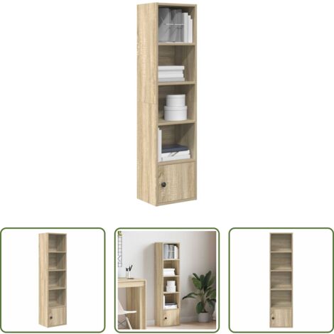 Armadio per libri -  Libreria Rovere Sonoma 31x24x127 cm in Legno Multistrato