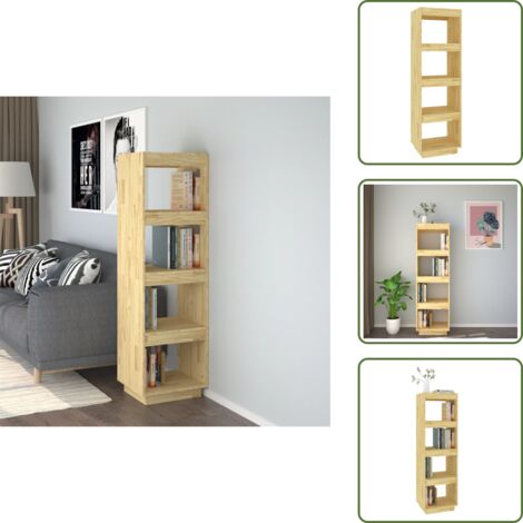 Armadio per libri - vidaXL Libreria/Divisorio 41x35x135 cm in Legno Massello di Pino - Libreria per casa