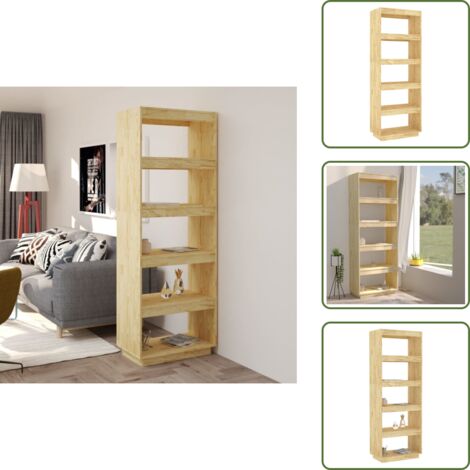 Armadio per libri - vidaXL Libreria/Divisorio 60x35x167 cm in Legno Massello di Pino - Libreria da interno