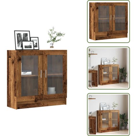 Armadio per libri - vidaXL Libreria Legno Antico 82,5x30,5x80 cm in Truciolato - Armadio in legno