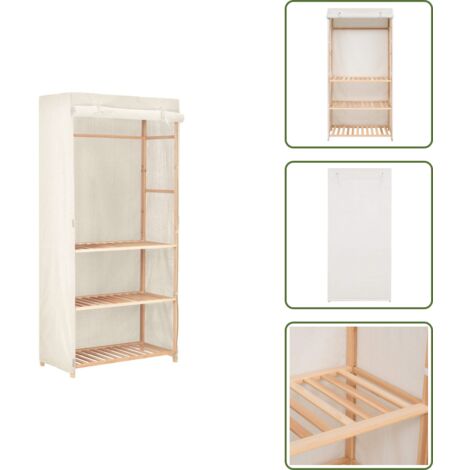 Armadio per scarpe - vidaXL Armadio per Indumenti a 3 Ripiani 79x40x170 cm - Armadio in legno