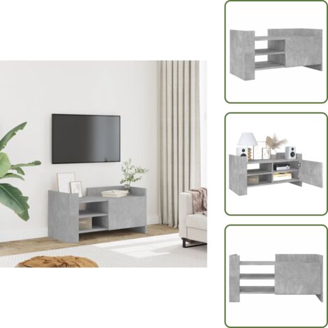 Armadio per TV - vidaXL Mobile per TV Grigio Cemento 80x35x40 cm Legno Multistrato - Mobile per TV