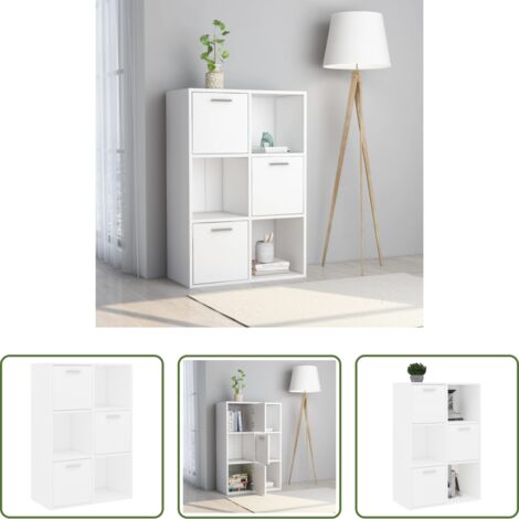 Armadio per ufficio -  Armadietto Bianco 60x29,5x90 cm in Legno Ingegnerizzato