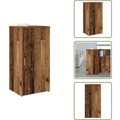 Armadio per ufficio - vidaXL Mobile Portaoggetti Legno Antico 50x45x103,5 cm in Truciolato - Armadio per ricevimento