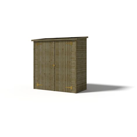 Armadio porta attrezzi da esterno 1.66x0.82 m H.1.86 - con pavimento e parete posteriore - DOM84