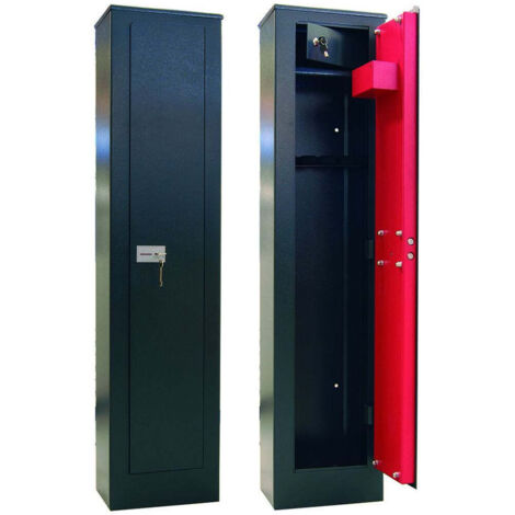 Armadio Portafucili con Tesoretto – 8 Posti, 430x300x1450 mm, Peso 42 kg