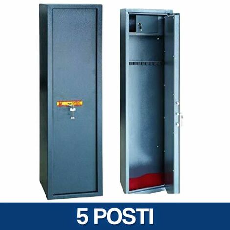 ARMADIO PORTAFUCILI PORTA FUCILI 2 3 5 7 10 FUCILIERA SECURITY BLINDATA (13218V) 5 POSTI (32196)