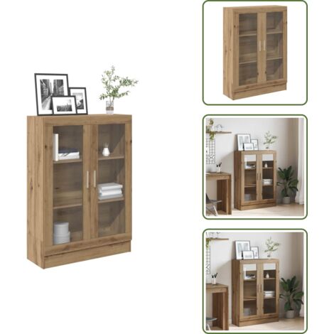 Armadio portaoggetti - vidaXL Libreria Rovere Artigianale 82,5x30,5x115 cm in Truciolato - Libreria per libri