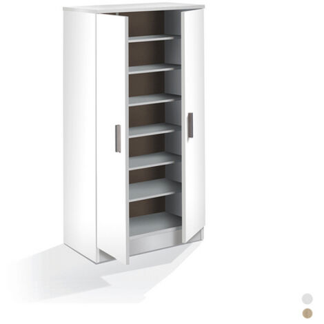 ARMADIO PORTASCARPE 2 ANTE cm 108x55x36 Bianco DH