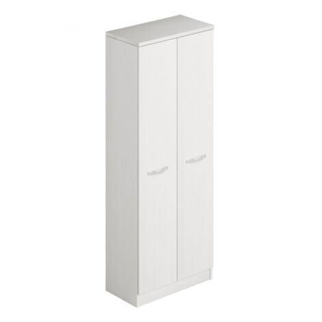 Armadio portascope 180 cm con due ante in legno bianco - Vicenza