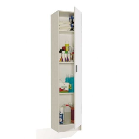 Armadio portascope 37x180h un'anta bianco opaco - Giacinto