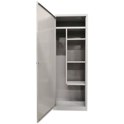 armadio portascope in metallo grima, 60x40x167 cm