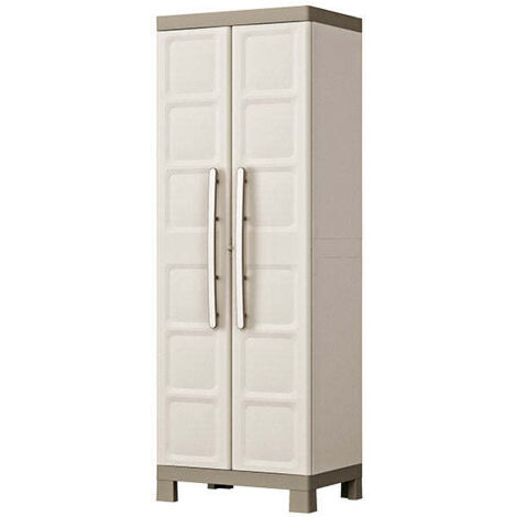armadio portascope keter "excellence" in resina beige 65x45x182 cm