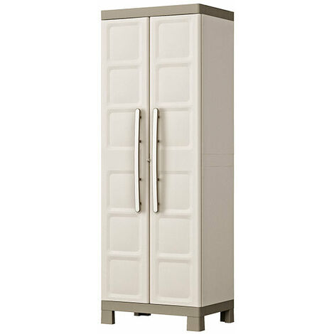 armadio portascope keter "excellence" in resina beige 65x45x182 cm