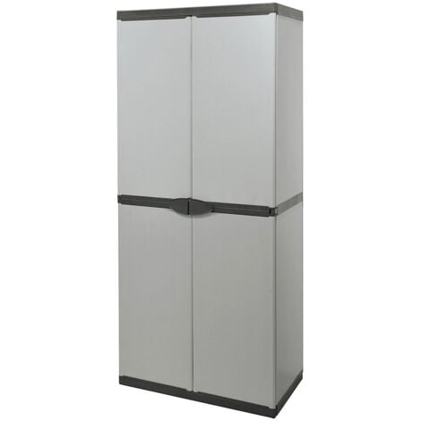 Armadio Portascope Modulare Multiuso in Resina a 2 Ante Mongardi 68X39,5X168CM - 7810C04