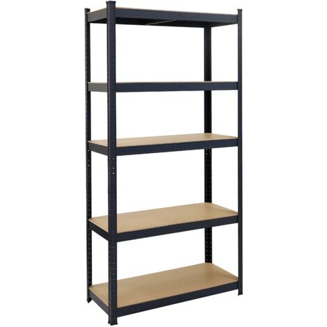 Armadio rack - Nero - 5 ripiani