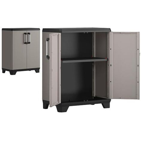 ARMADIO RESINA """MAURER""" LINEAR BASSO L68 P39 H90CM