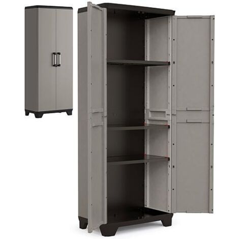 ARMADIO RESINA """MAURER""" LINEAR RIPIANI L68 P39 H173CM