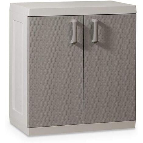 ARMADIO RESINA MEGA RATTAN BASSO L89xP54x96h