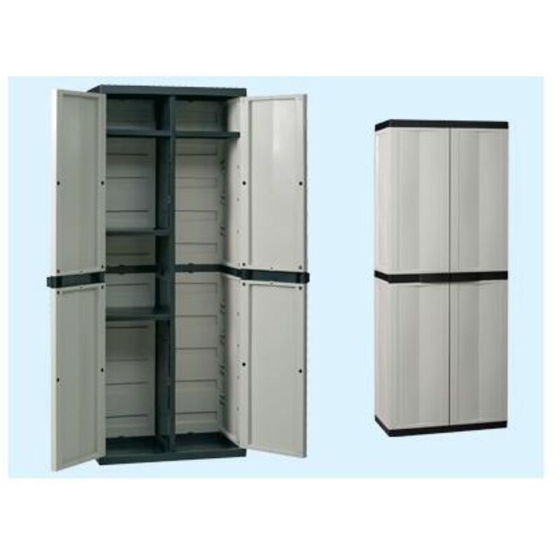 Fraschetti - armadio resina portascope da esterno CM65x37x165H giardino terrazzo balcone