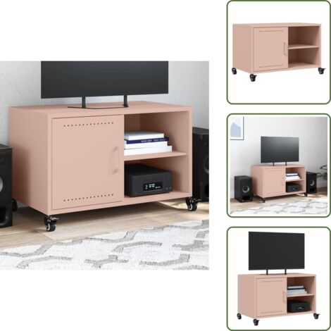 Armadio rosa - vidaXL Mobile TV Rosa 68x39x43,5 cm in Acciaio - Armadio salotto