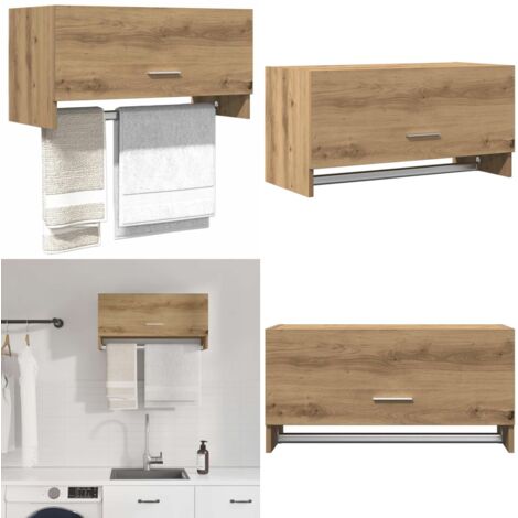 Armadio Rovere Artigianale 70x32,5x35 cm in Truciolato - Guardaroba - Armadio rovere artigianale