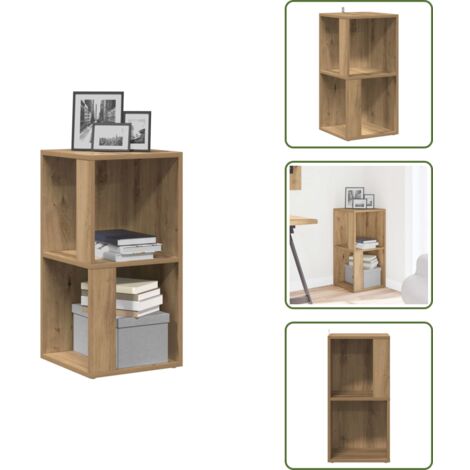 Armadio salvaspazio - vidaXL Mobile Angolare Rovere Artigianale 33x33x67 cm in Truciolato - Armadio in legno