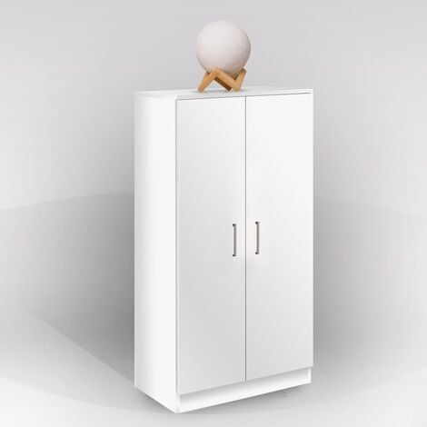 BISSOLO CASA ARMADIO/SCARPIERA CM 55X36 H. 108 BIANCO OPACO