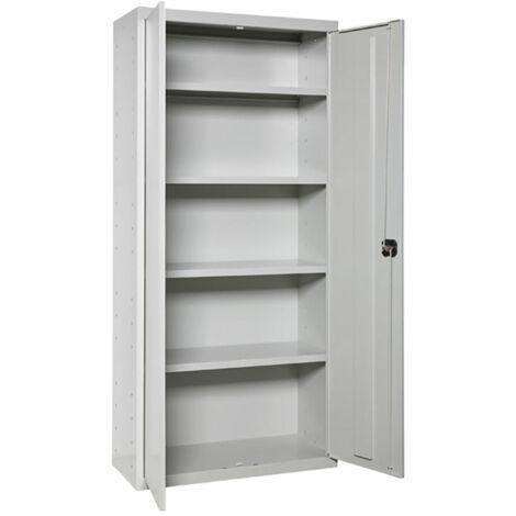 Armadio Simon Rack Grigio Metallo 80 x 40 x 180 cm
