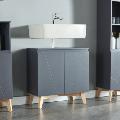 VIDAXL - Struttura Per Lavabo A Parete Nera 40x38x31 Cm In Ferro - 10
