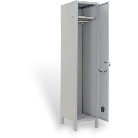 Armadio spogliatoio in metallo 36x34xH180 cm 1 anta con serratura antiscasso Prometal