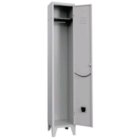 Armadio Spogliatoio Montato Prometal Verniciato Grigio Posti 1 - H.Mm 1795- Mm  360X500 - 1 Pz