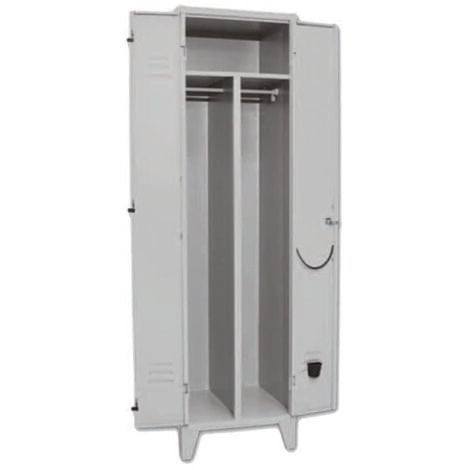 Armadio spogliatoio sporco/pulito a due ante montato - cm.50x50x180h.