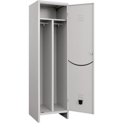 ARMADIO SPOGLIATOIO 'SPORCO/PULITO' cm L.50 x P.50 x H.180  - PROMETAL