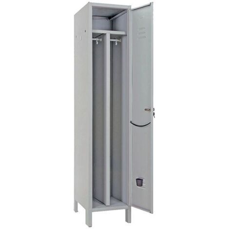 Armadio Sporco Pulito Montato Prometal Verniciato Grigio Posti 1 - H.Mm 1795- Mm  360X500 - 1 Pz