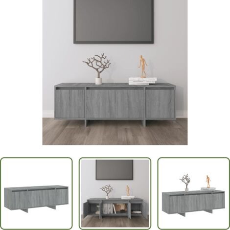 Armadio stereo -  Mobile Porta TV Grigio Sonoma 120x30x40,5 cm in Truciolato