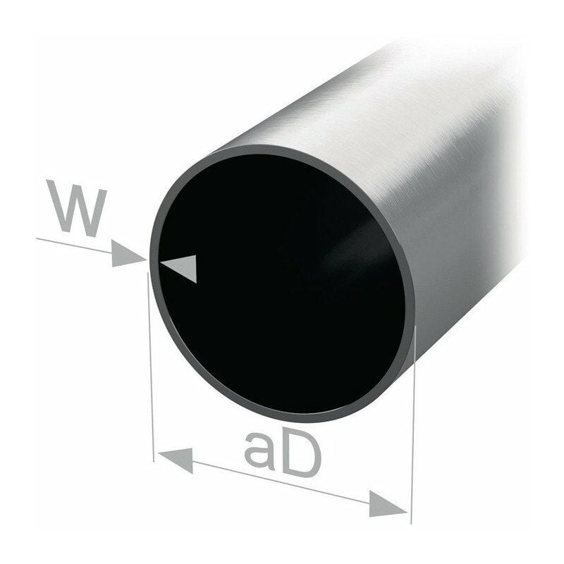 Image of Tubo tondo armadio sta ms tubo palo esterno D.30mm spessore parete 0,95mm 2500mm PG