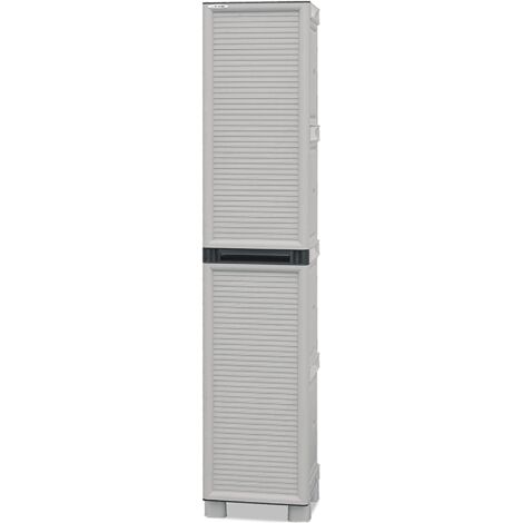 ARMADIO TUTTOPIANI IN POLIPROPILENE 35 X 39 X H172 CM 1 ANTA E 3 RIPIANI