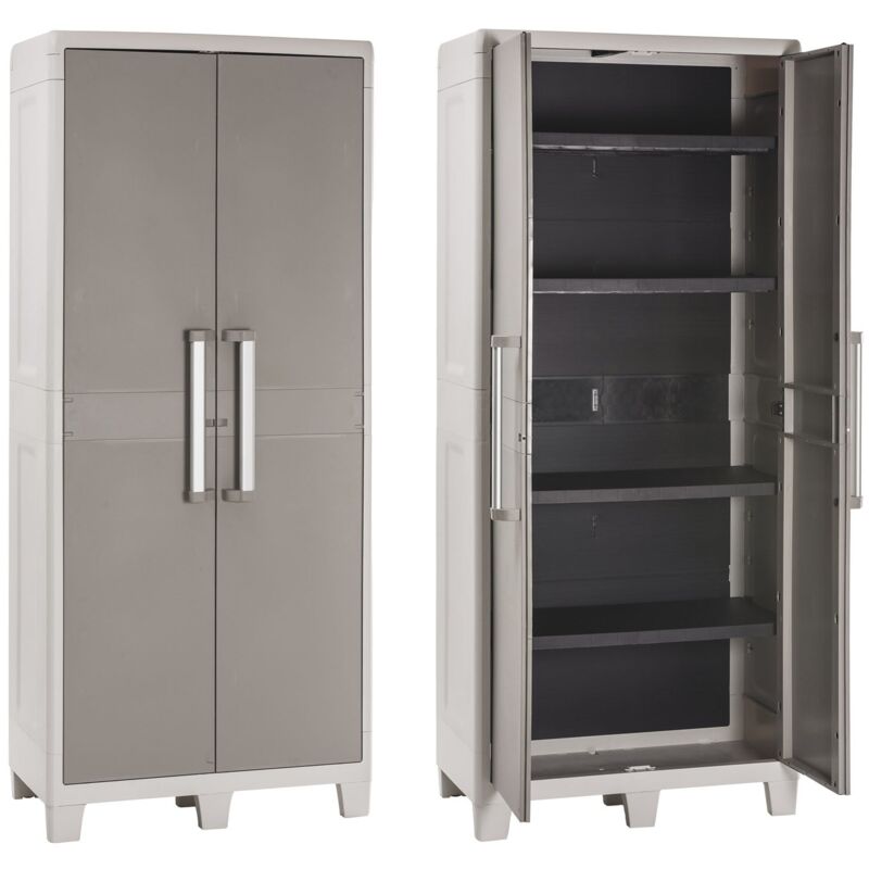 Armadio tuttopiani lucchettabile in resina a 2