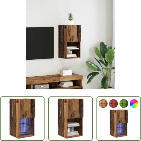Armadio TV -  Mobile TV da Parete Legno vecchio 30,5 x 30 x 60 cm