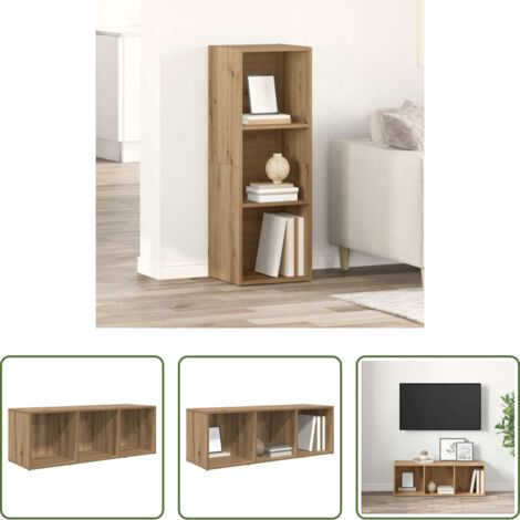 Armadio TV -  Set mobile TV Marrone 72 x 35 x 37 cm Legno multistrato