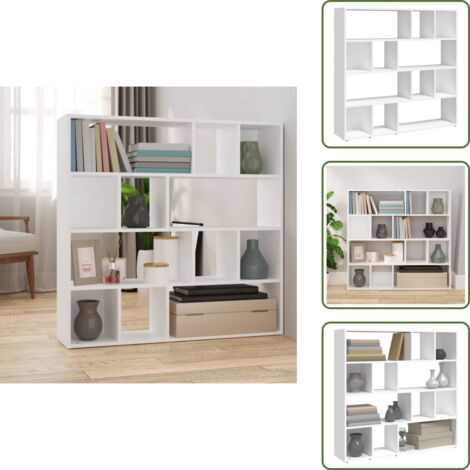 Armadio - vidaXL Libreria/Divisorio Bianco 105x24x102 cm - Spazio