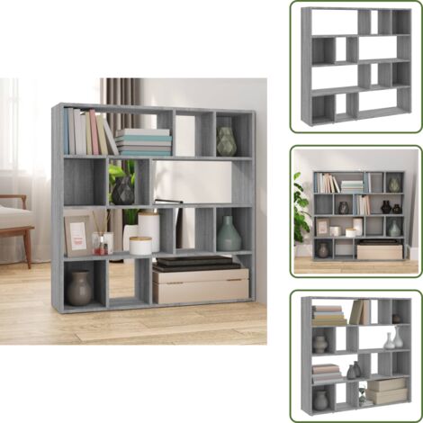 Armadio - vidaXL Libreria/Divisorio Grigio Sonoma 105x24x102 cm - Mobili per casa