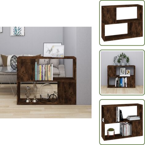 Armadio - vidaXL Libreria/Divisorio Rovere Fumo 80x24x63 cm - Mobili per casa