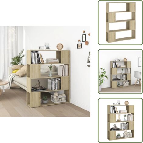 Armadio - vidaXL Libreria/Divisorio Rovere Sonoma 100x24x124 cm - Arredamento