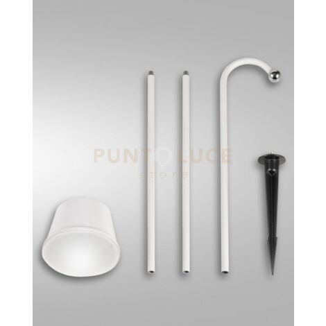 ARMANDA KIT GARDEN BIANCO A LED 3W 3000K 320LM DIMMERABILE E ORIENTABILE RICARICABILE IP54