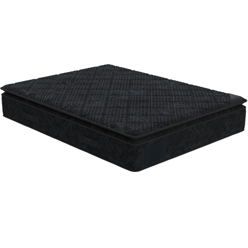 DUBAI BLACK - Matelas mémoire de forme et ressorts ensachés 160x200 cm épaisseur 33 cm