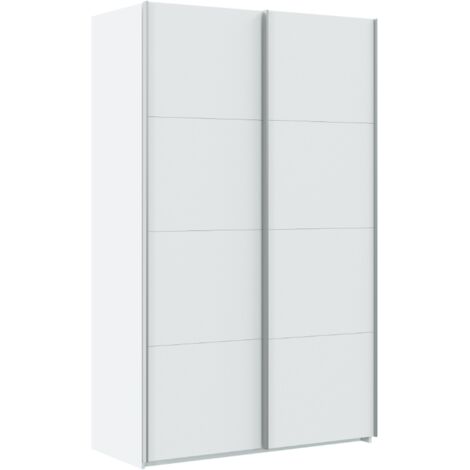 Armario 120x60x200h cm con 2 puertas correderas blanco mate – Perugia