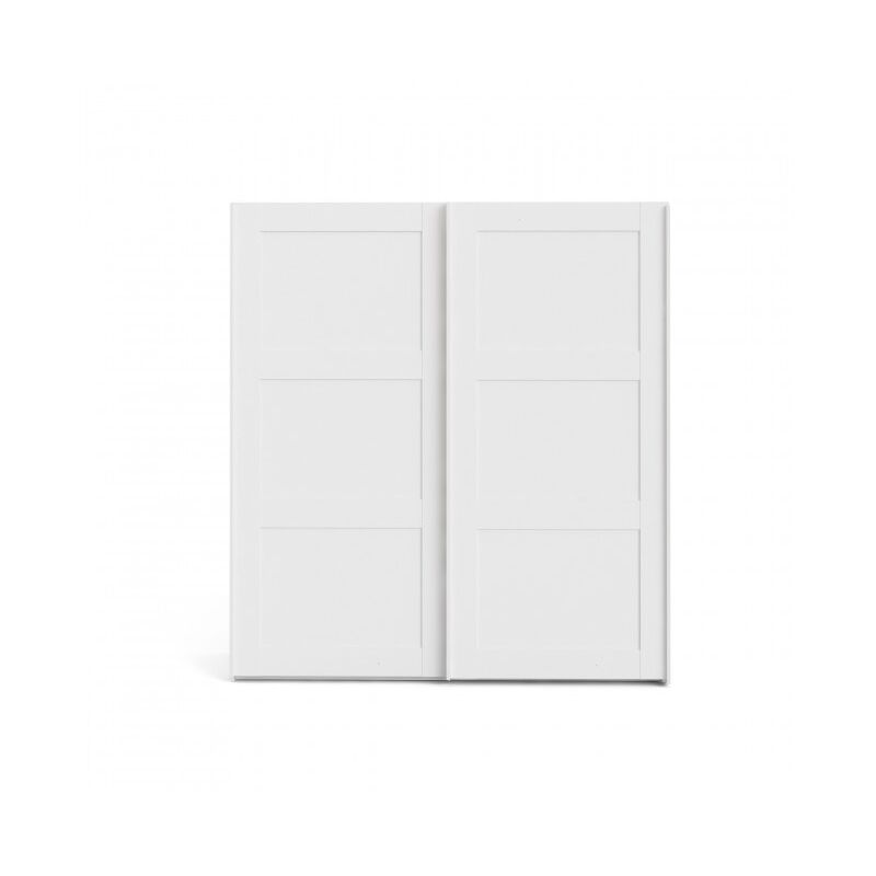 

Armario 182x200H cm Blanco mate con dos puertas correderas | Blanco